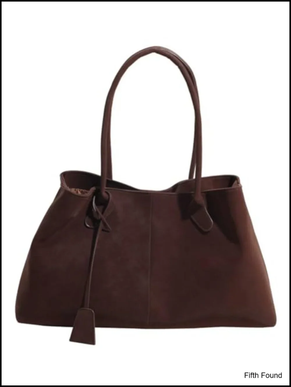 Faux Suede Slouchy Shoulder Bag Large Hobo Tote Magnetic Satchel
